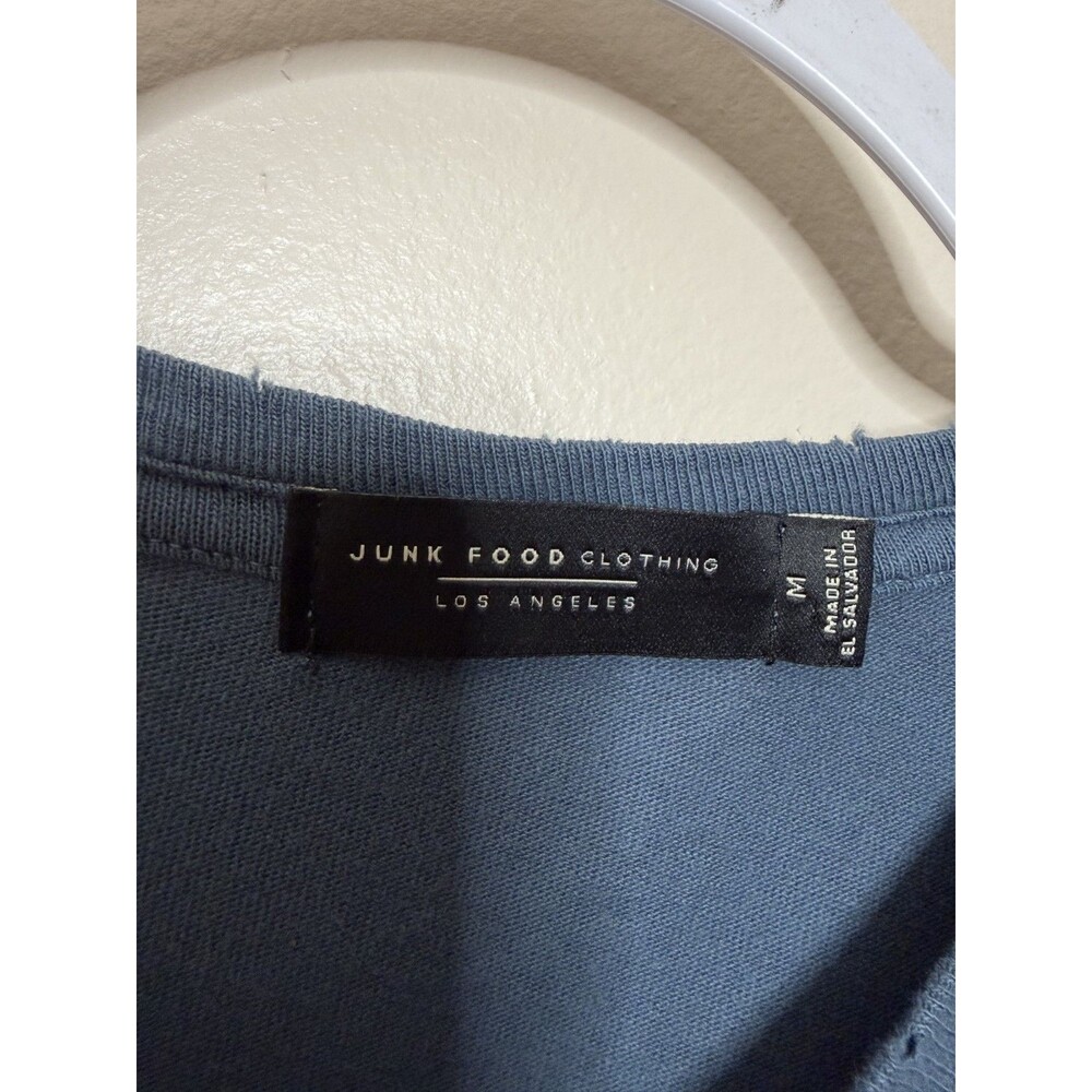 Junk Food Lynyrd Skynyrd Bird T-Shirt Womens Medium Blue Distressed Tee Shirt - Picture 7 of 10